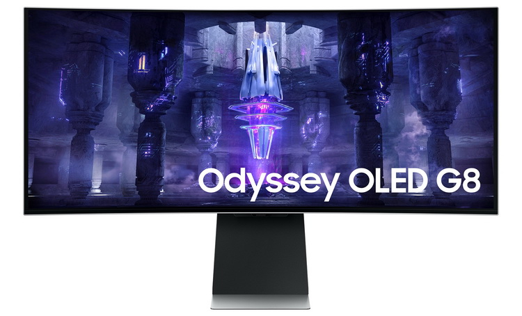 Фото - Samsung представила свой первый OLED-монитор — геймерский Odyssey OLED G8 с временем отклика 0,1 мс